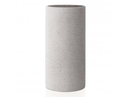 Vaza COLUNA M, 24 cm, svetlo siva, Polystone, Blomus