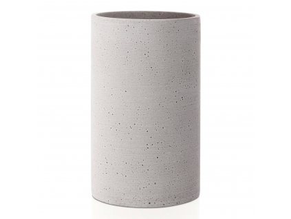 Vaza COLUNA S, 20 cm, svetlo siva, Polystone, Blomus