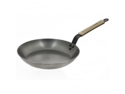 Ponev za cvrtje MINERAL B BOIS 28 cm, lesen ročaj, de Buyer