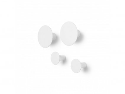 Obešalna kljuka PONTO, set 4 kosov, bela, Blomus