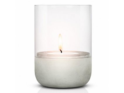 Laterna za sveče CALMA, 14 cm, svetlo siva, Blomus