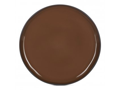Jedilni krožnik CARACTERE, 26 cm, rjave barve, REVOL