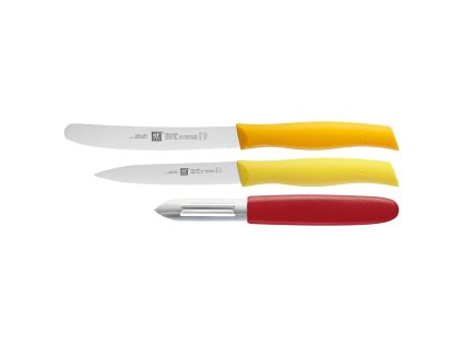 Set nožev TWIN GRIP, 3 kosi, z lupilcem zelenjave, Zwilling