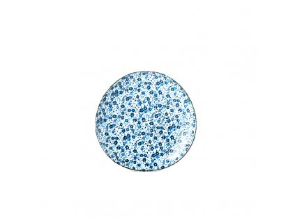 Desertni krožnik BLUE DAISY, 19 cm, MIJ