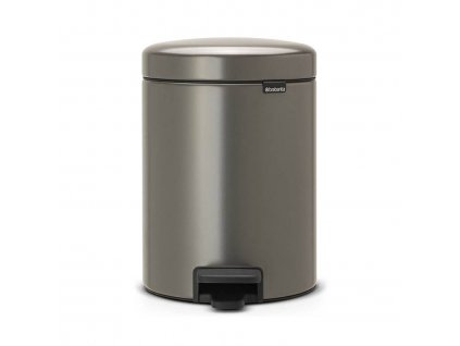 Koš za smeti s pedalom NEWICON, 5 l, platina, Brabantia
