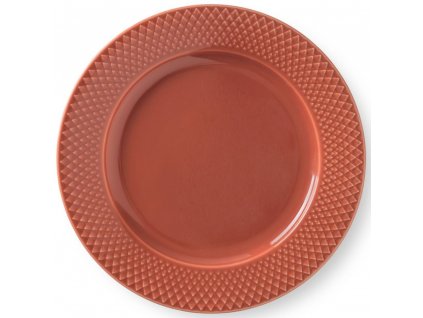 Desertni krožnik RHOMBE, 23 cm, terakota, Lyngby