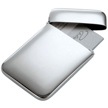 Nosilec vizitk CUSHION, 10 cm, srebrna, Philippi