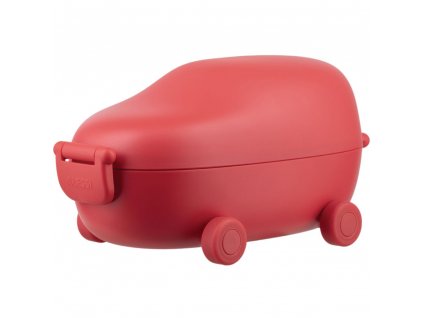 Škatla za kosilo SNACKMOBILE, 2 prekata, rdeča, Alessi