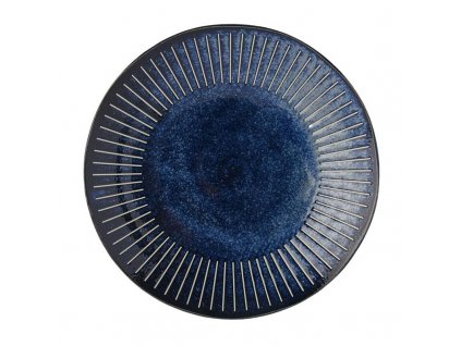 Jedilni krožnik RIDGED INDIGO, 25 cm, MIJ