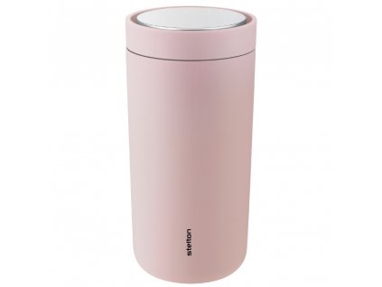 Potovalni lonček TO GO CLICK 400 ml, nežna roža, Stelton