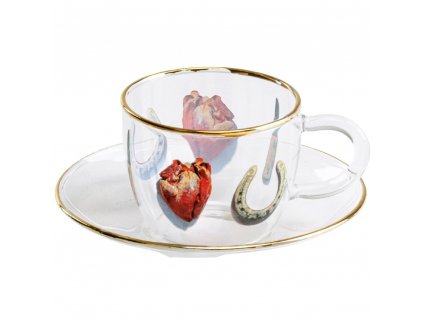 
                    
                          Skodelica za kavo s krožnikom TOILETPAPER I LOVE YOU, 110 ml, Seletti                    
                