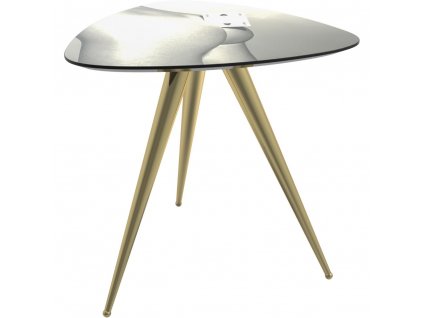 Klubska mizica TOILETPAPER TWO OF SPADES, 57 x 48 cm, siva, Seletti