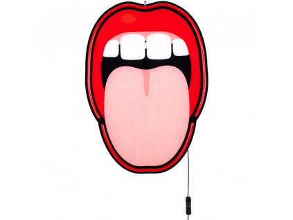 LED stenska dekoracija JOB-BLOW TONGUE, 58 cm, Seletti