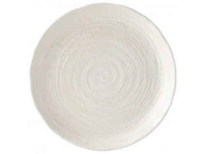 Jedilni krožnik WHITE SPIRAL, 24,5 cm, bela, MIJ 