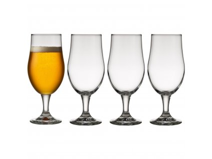 Kozarec za pivo JUVEL, set 4 kosov, 490 ml, Lyngby Glas