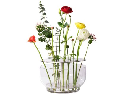 Vaza IKEBANA, 24 cm, srebrna, steklo, Fritz Hansen