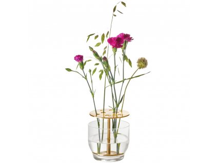 Vaza IKEBANA, 13 cm, zlata, steklo, Fritz Hansen