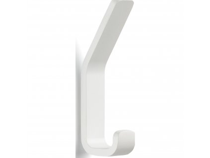 Kljukica za brisače RIM, 11 cm, dvojna, bela, aluminij, Zone Denmark