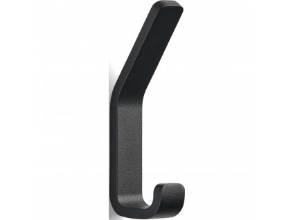 Kljukica za brisače RIM, 11 cm, dvojna, črna, aluminij, Zone Denmark