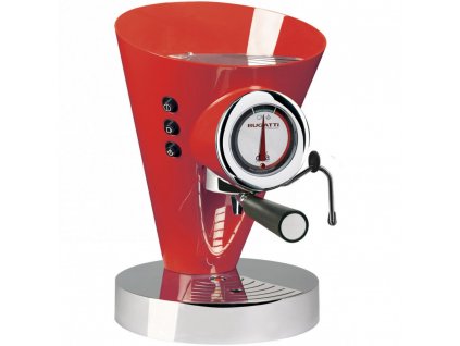 Espresso aparat za kavo DIVA EVOLUTION, 0,8 l, rdeč, iz nerjavečega jekla, Bugatti