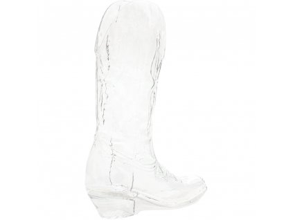 Vaza CRYSTALBOOTIE, 28 cm, prozorna, steklo, Seletti