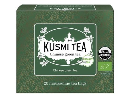 Zeleni čaj CHINESE GREEN TEA, 20 muslin čajnih vrečk, Kusmi Tea