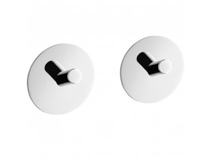 Kljukica za brisače, 4,5 cm, set 2 kosov, polirano, nerjaveče jeklo, Zack