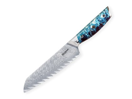 Santoku nož RESIN FUTURE, 17 cm, modra, Dellinger