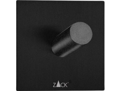 Kljukica za brisače DUPLO, 5 cm, črna barva, nerjaveče jeklo, Zack
