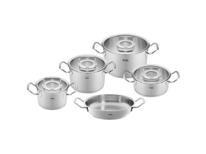 Set posode ORIGINAL PROFI, set 5, srebrna, nerjaveče jeklo, Fissler