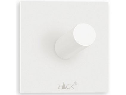 Kljukica za brisače, 5 cm, bela, iz nerjavečega jekla, Zack