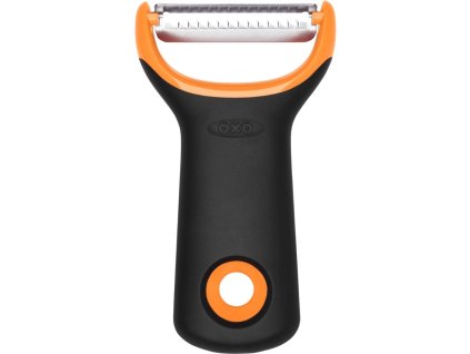 Lupilec za zelenjavo JULIENNE GOOD GRIPS, 11 cm, oranžna, plastika, OXO