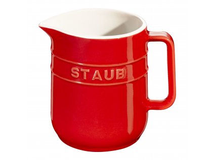 Vrč za smetano, 250 ml, rdeča, keramika, Staub