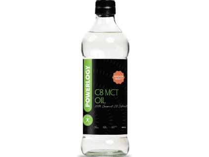 Kokosovo olje C8 MCT, 500 ml, Powerlogy