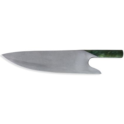 Kuharski nož THE KNIFE JADE DAMASCUS, 26 cm, zelena, Güde