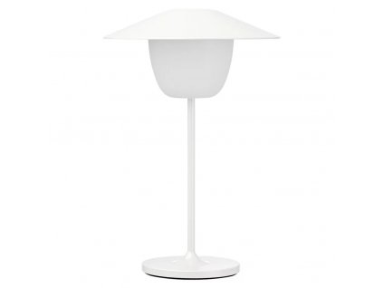 Prenosna namizna svetilka ANI MINI, 21 cm, LED, bela, aluminij, Blomus