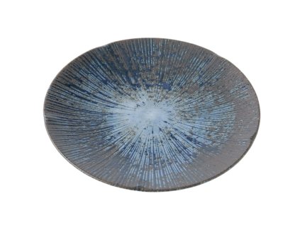 Krožnik za predjed ICE DUSK, 22 cm, modra, keramika, MIJ