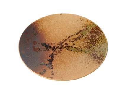 Jedilni krožnik WABI SABI, 28,5 cm, rjava, keramika, MIJ