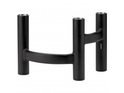 Svečnik za namizne sveče ORA, 20 cm, črna, iz nerjavečega jekla, Stelton