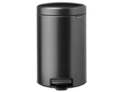 Koš za smeti s pedalom NEWICON, 12 l, močna siva, jeklo, Brabantia