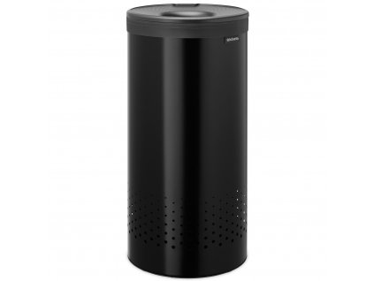 Koš za perilo, 35 l, mat črna, jeklo, Brabantia