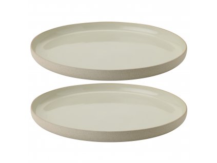 Jedilni krožnik EMMA, 24 cm, set 2 kosov, siva, kamenina, Stelton