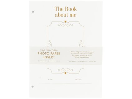 Dodatni papir za foto album BABY, 21 x 28 cm, 10 kosov, bela, Printworks