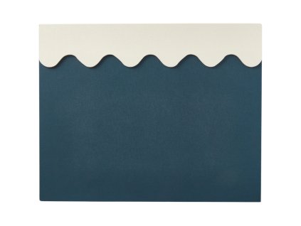 Podloga za pisalno mizo, 40 x 50 cm, modra/krem, Printworks