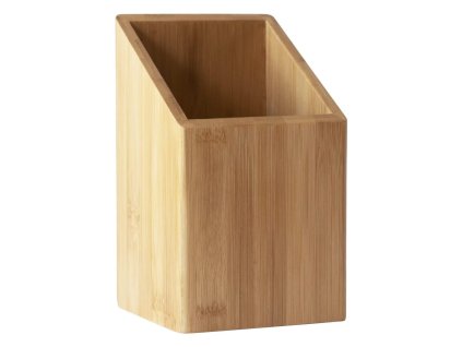 Nosilec za kuhinjske pripomočke NBA203, 18 cm, rjava, bambus, Pebbly