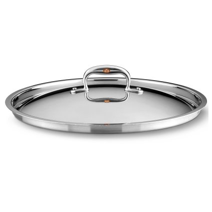 Pokrov za lonec CON CUORE, 28 cm, srebrna, baker, Ruffoni