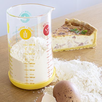 Merilna šalica PKM-0500J, 500 ml, steklo, Pebbly