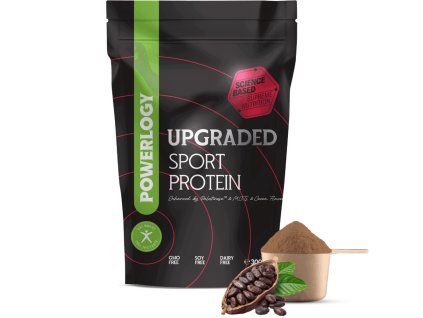 Protein SPORT UPGRADED, 300 g, kakav, prah, Powerlogy