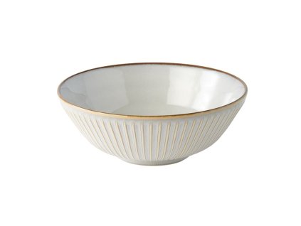 Skodelica za kosmiče WHITE SENDAN 21,5 cm, bela, keramika, MIJ
