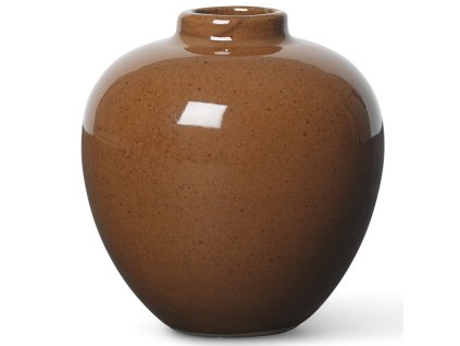 Vaza ARY 7,5 cm, rjava, kamnita posoda, ferm LIVING